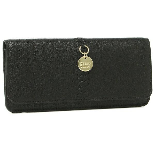 未使用品　SEE BY CHLOE シーバイクロエ　長財布　レザー　グリーン系 中古・古着通販】SEE BY CHLOE (シーバイクロエ) 3つ折り財布 グリーン