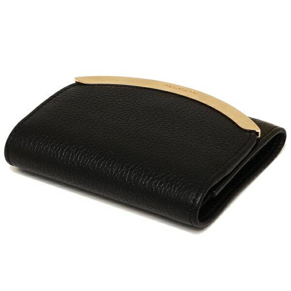 未使用 SEE BY CHLOE レザー三つ折り財布 ブラック 14x9cm SEE BY CHLOE シーバイクロエ 三つ折り財布 リジー レディース