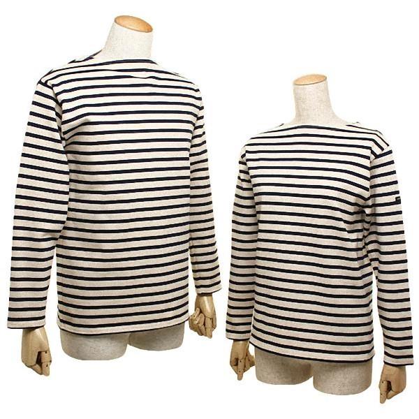 新品　セントジェームス ウエッソンルーズ ECRU×MARINE T3 Saint James/セントジェームス OUESSANT LOOSE - ECRU/MARINE（生成