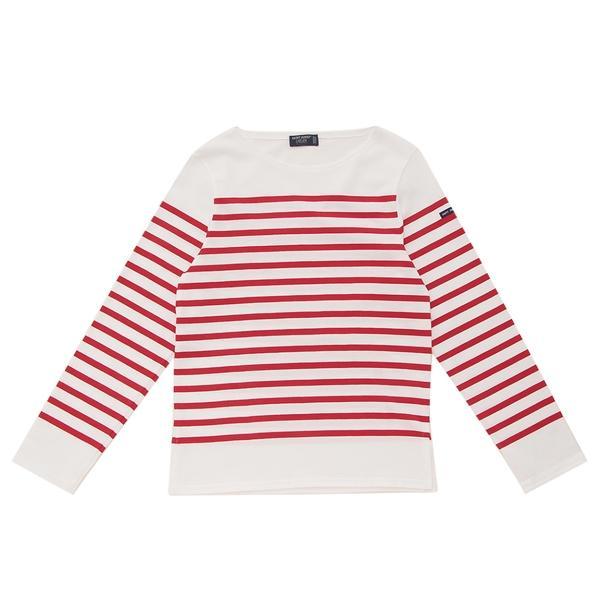 SAINT JAMES（セントジェームス） Tシャツ カットソー レッド ホワイト