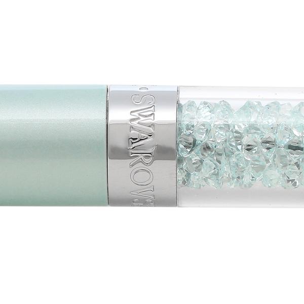 スワロフスキー ボールペン アクセサリー レディース クリスタルライン CRYSTALLINE BP PEN SWAROVSKI 5351072 シルバー グリーン｜axes｜04