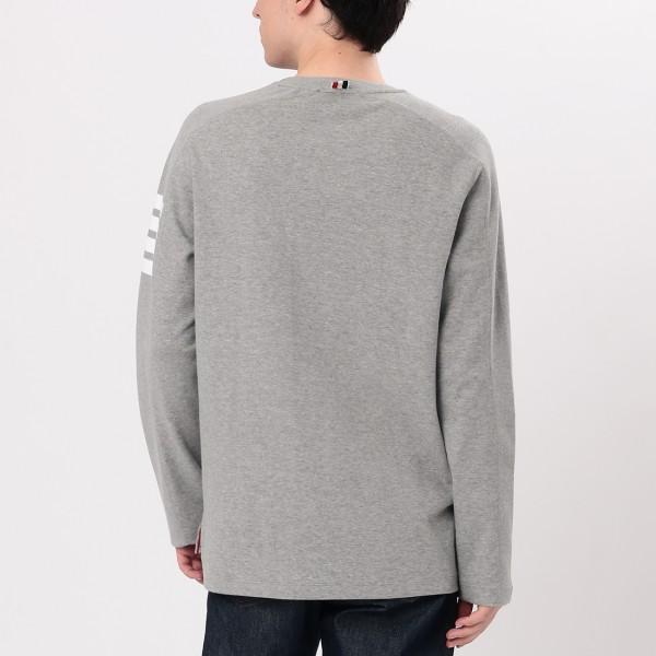 THOM BROWNE トムブラウン シャツ Tシャツ グレー 男女兼用 THOM BROWNE（トム ブラウン） Tシャツ カットソー ロングスリーブT