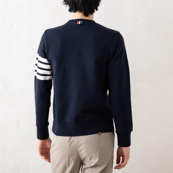 THOM BROWNE トムブラウン スウェット ネイビー メンズ MJT021H