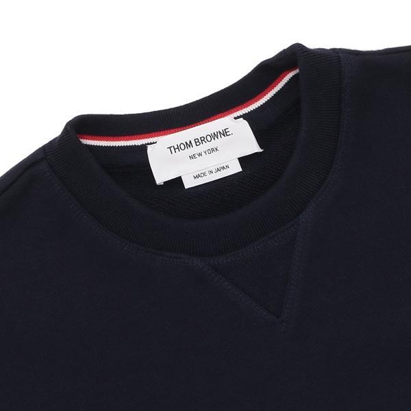 THOM BROWNE トムブラウン スウェット ネイビー メンズ MJT021H