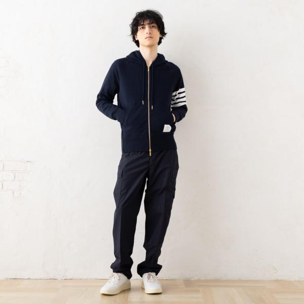 THOM BROWNE トムブラウン パーカー フーディー グレー メンズ