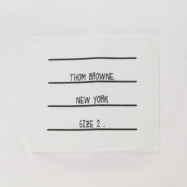 トムブラウン シャツ THOM BROWNE クラシックフィット ショートスリーブ オックスフォード シャツ ホワイト メンズ MWS242A F0313 100の画像