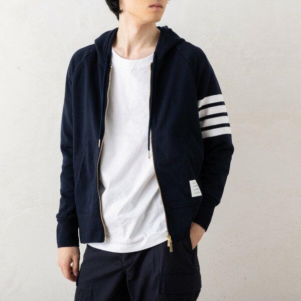 THOM BROWNEパーカー THOM BROWNE（トム ブラウン） パーカー フーディー 4-バー ジップ