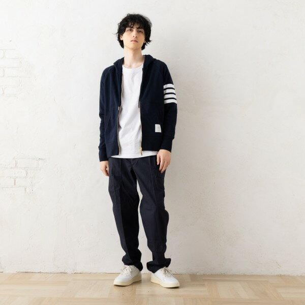 THOM BROWNE （トムブラウン）ファンミックスパーカー　サイズ0 Thom Browne フーディープルオーバー ファンミックス クラシックループ