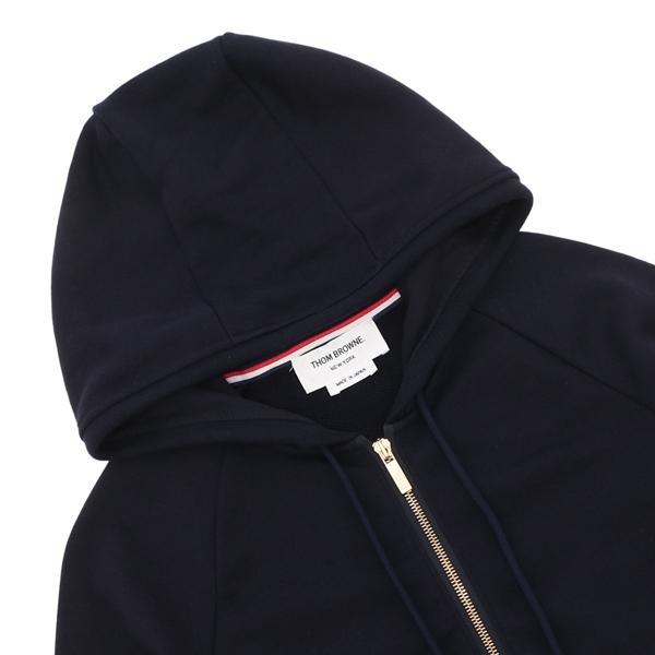 THOM BROWNE トムブラウン パーカー フーディー 4-バー ジップアップ
