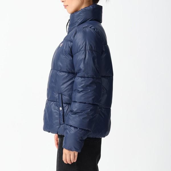 【美品✨】トミーヒルフィガー　ファー付きネイビーダウンジャケット　XS セール】エコファーミディアムウェイトダウンレギュラーコート（ダウン