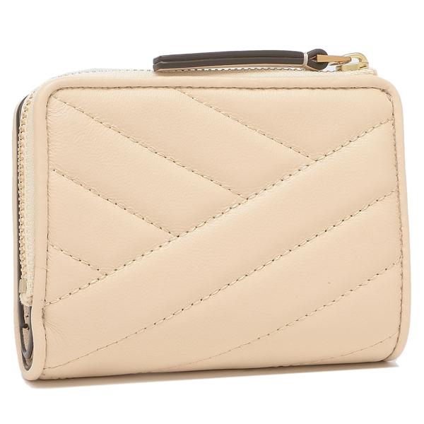 TORY BURCH トリーバーチ 二つ折り財布 キラシェブロン ベージュ TORY BURCH トリーバーチ 二つ折り財布 キラシェブロン ベージュ