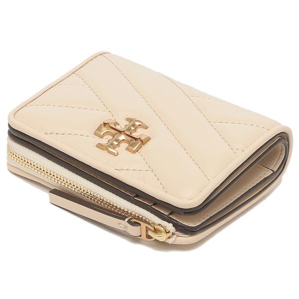 TORY BURCH トリーバーチ 二つ折り財布 キラシェブロン ベージュ TORY BURCH トリーバーチ 二つ折り財布 キラシェブロン ベージュ