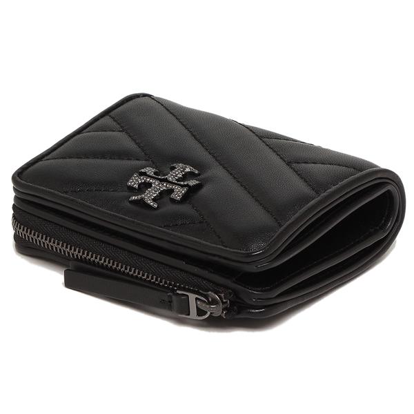 TORY BURCH トリーバーチ 二つ折り財布 キラ ミニ財布 ブラック TORY BURCH トリーバーチ 二つ折り財布 キラ ミニ財布 ブラック