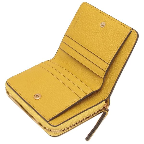 公式通販 P10 還元 4 5 時 24時 トリーバーチ 折財布 ミニ財布 アウトレット レディース Tory Burch 707 ライトイエロー 今だけ限定価格 Newmatic Ae