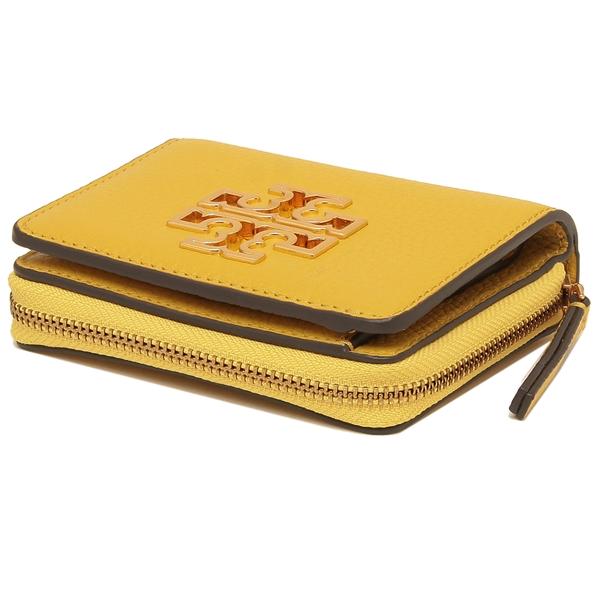 公式通販 P10 還元 4 5 時 24時 トリーバーチ 折財布 ミニ財布 アウトレット レディース Tory Burch 707 ライトイエロー 今だけ限定価格 Newmatic Ae
