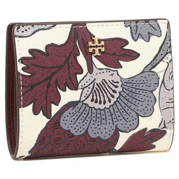 開店祝いせーる トリーバーチ ファッション 00まで コーチ ケイトスペード クロエ グッチ ルイヴィトンetc エマーソン アウトレット 二つ折り財布 花柄 レディースファッション 返品ok 12 13 Burch P15 還元 ホワイト 10 マルチ レディース Tory 803 高