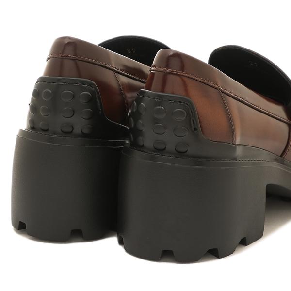 トッズ ローファー オックスフォード Tタイムレス ロゴ Tチャーム ブラウン レディース TODS XXW08D0EU50 SHA S003の画像