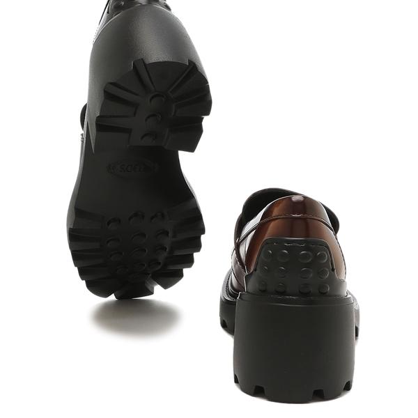 トッズ ローファー オックスフォード Tタイムレス ロゴ Tチャーム ブラウン レディース TODS XXW08D0EU50 SHA S003の画像