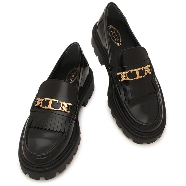 TOD'S トッズ ローファー オックスフォード フリンジ Tチェーン