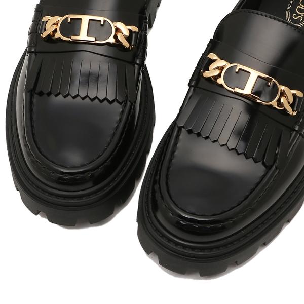 TOD'S トッズ ローファー オックスフォード フリンジ ブラック TOD'S トッズ ローファー オックスフォード フリンジ ブラック