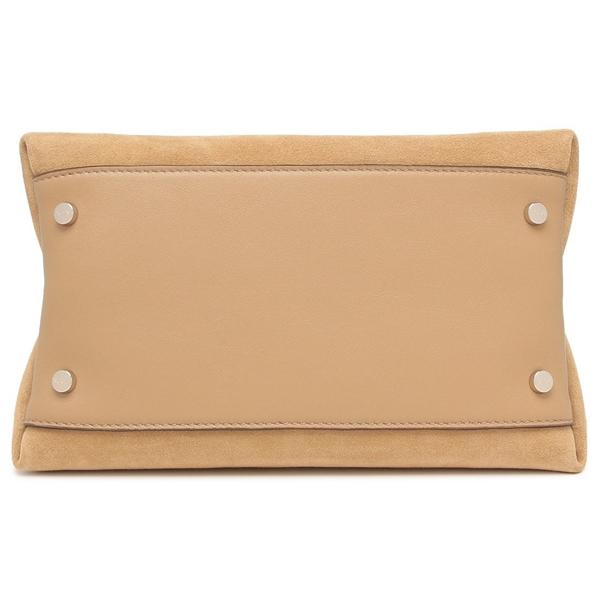 トッズ ハンドバッグ ショルダーバッグ Tタイムレス マイクロサイズ スエード ブラウン レディース TOD'S XBWAPAEL000 P3A 4L20の画像