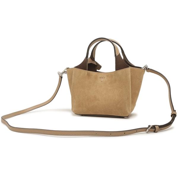 トッズ ハンドバッグ ショルダーバッグ Tタイムレス マイクロ ベージュ レディース TOD'S XBWAPAFL000 P3A 4L20の画像
