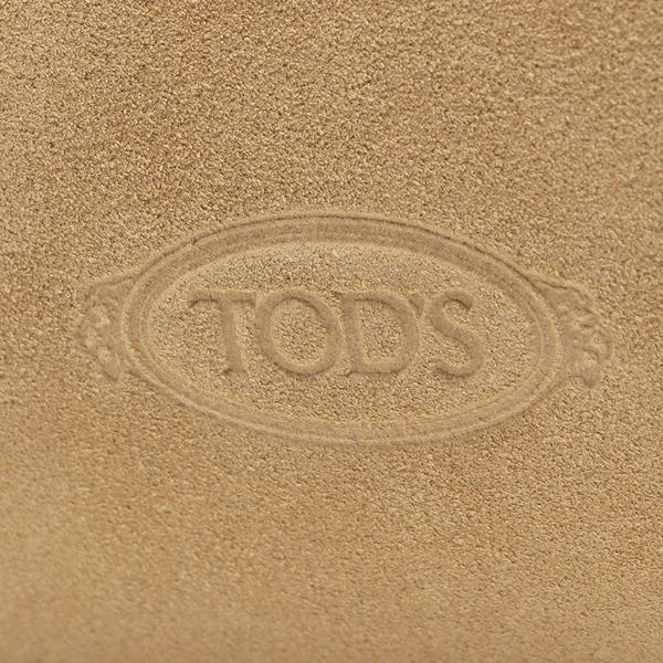 トッズ ハンドバッグ ショルダーバッグ T タイムレス スエード ミニ Tチャーム ブラウン レディース TOD'S XBWAPAFL100 P3A 4L20の画像