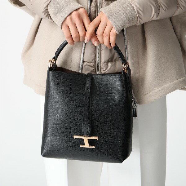 トッズ ハンドバッグ ショルダーバッグ タイムレス ミニサイズ バケットバッグ レディース TODS XBWTSEK0100 XSO T TIMELESS トップハンドルの画像