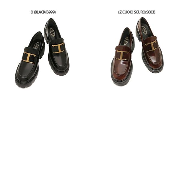 TOD'S（トッズ） ローファー Tタイムレス ヒール6cm ラバーソール