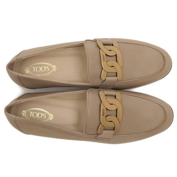 トッズ ローファー ケイト KATE フラットシューズ レザー 靴 メタルチェーン レディース TODS XXW79A0DD00 NF5の画像