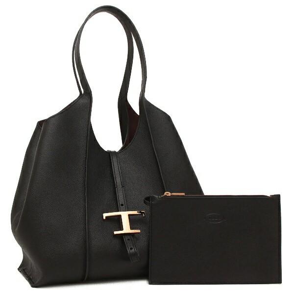 【美品】TOD'S トッズ　ブラック ミニハンドバッグ　ナイロン　ブラック　黒 トッズ TOD'S ハンドバッグ ショルダーバッグ Tタイムレス ミニサイズ