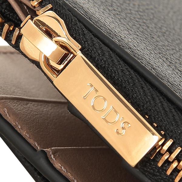 TOD'S トッズ 長財布 Tタイムレス レザー ウォレット ブラック