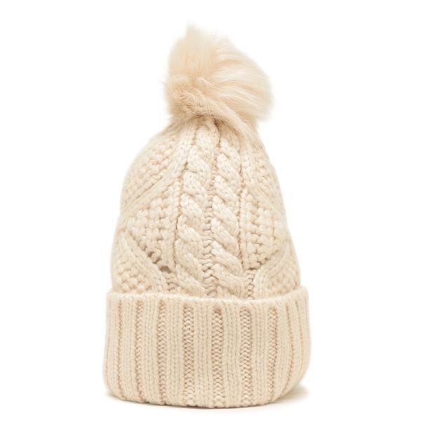 アグ ニット帽 ビーニー CABLE BEANIE WITH POM ケーブル ウィズ ポム