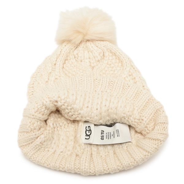 アグ ニット帽 ビーニー CABLE BEANIE WITH POM ケーブル ウィズ ポム