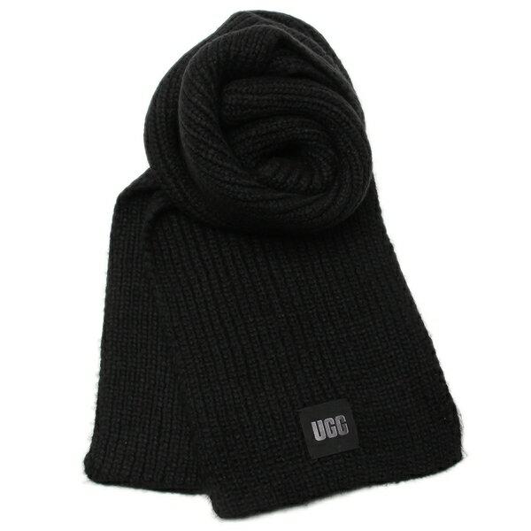 UGG（アグ） マフラー チャンキーリブスカーフ ブラック メンズ