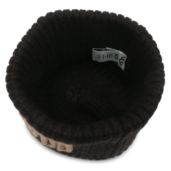 アグ ニット帽 ビーニー チャンキー クラフテッド リブ ブラック