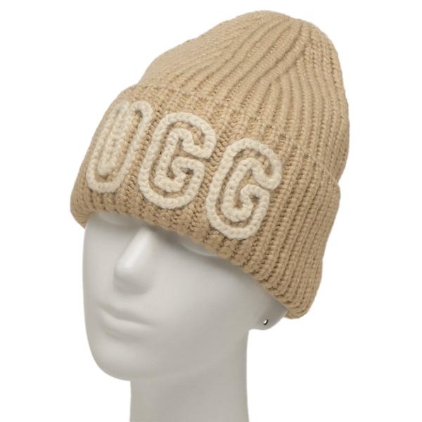 アグ ニット帽 ビーニー チャンキー クラフテッド リブ ベージュ
