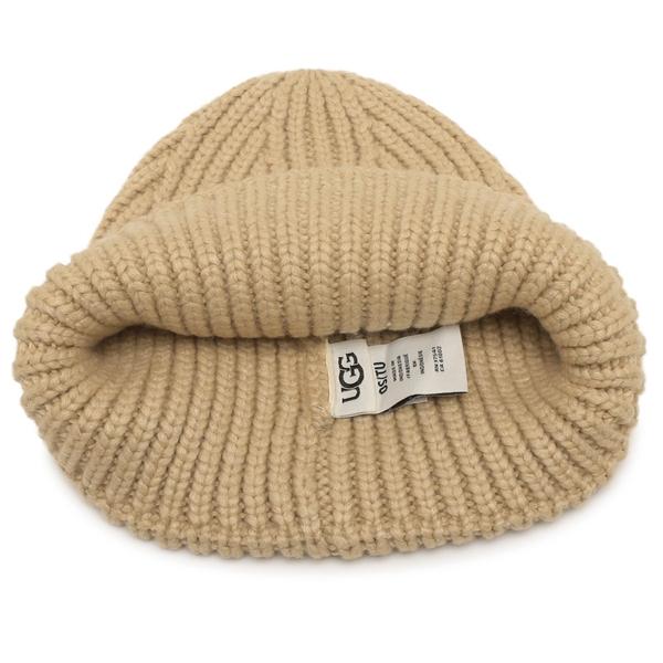 アグ ニット帽 ビーニー チャンキー クラフテッド リブ ベージュ