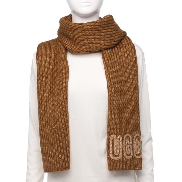 アグ マフラー チャンキー クラフテッド リブ スカーフ ニットマフラー