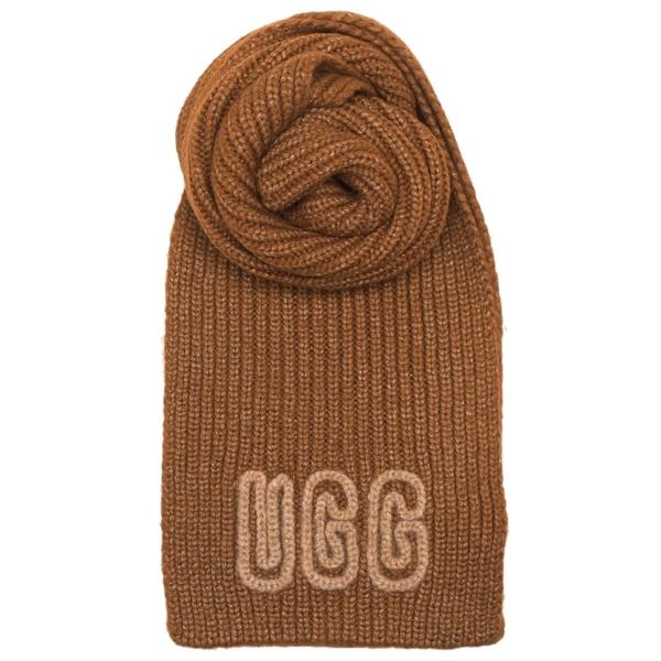 アグ マフラー チャンキー クラフテッド リブ スカーフ ニットマフラー