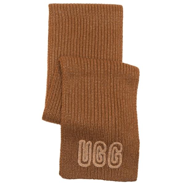 アグ マフラー チャンキー クラフテッド リブ スカーフ ニットマフラー ブラウン レディース UGG 102787 DEC アグ マフラー チャンキー クラフテッド リブ スカーフ ニットマフラー