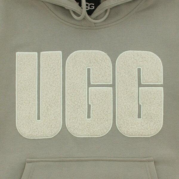 UGG（アグ） スウェット レイ フラッフ ロゴ フーディー グリーン