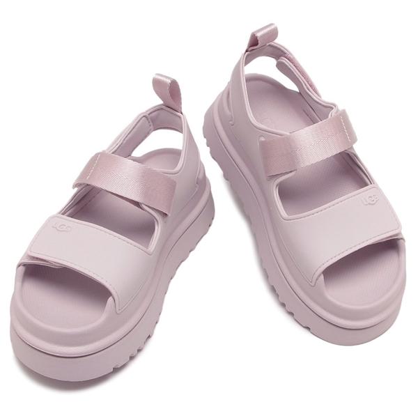 UGG スポーツサンダル ブラック ピンク UGG アグ ストラップサンダル ゴールデングロウ キッズ 厚底