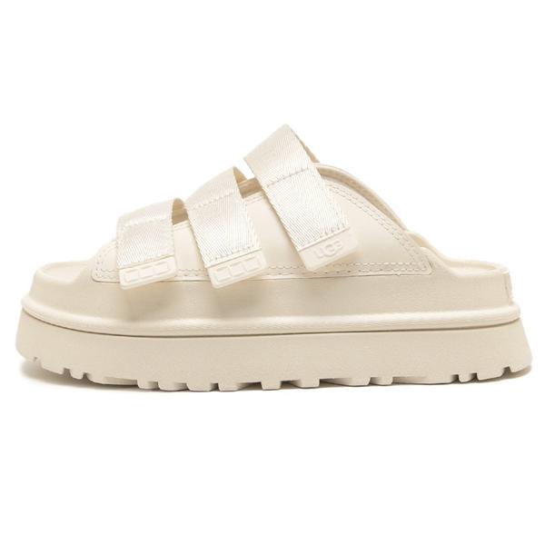 UGG サンダル 厚底 ゴールデングロウ アグ レディース スライド プラットフォーム ホワイト 1167430 JSMの画像