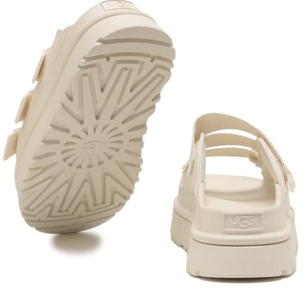UGG サンダル 厚底 ゴールデングロウ アグ レディース スライド プラットフォーム ホワイト 1167430 JSMの画像