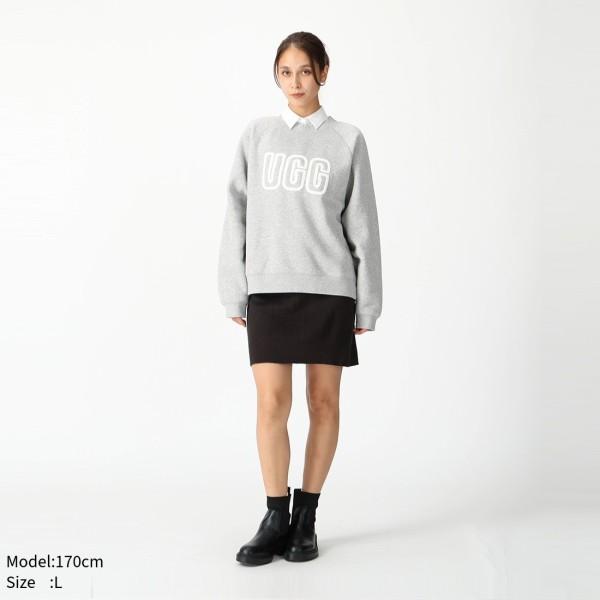 UGG（アグ） スウェット ロゴ クルーネック スウェット グレー