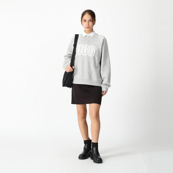 UGG（アグ） スウェット ロゴ クルーネック スウェット グレー