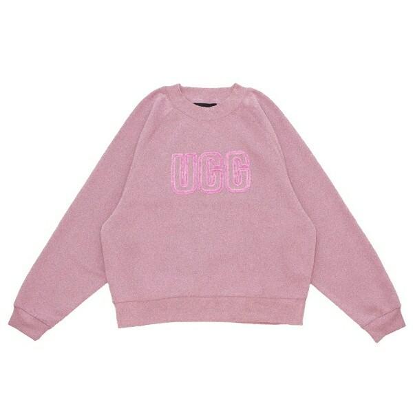 UGG（アグ） スウェット ロゴ クルーネック スウェット ピンク