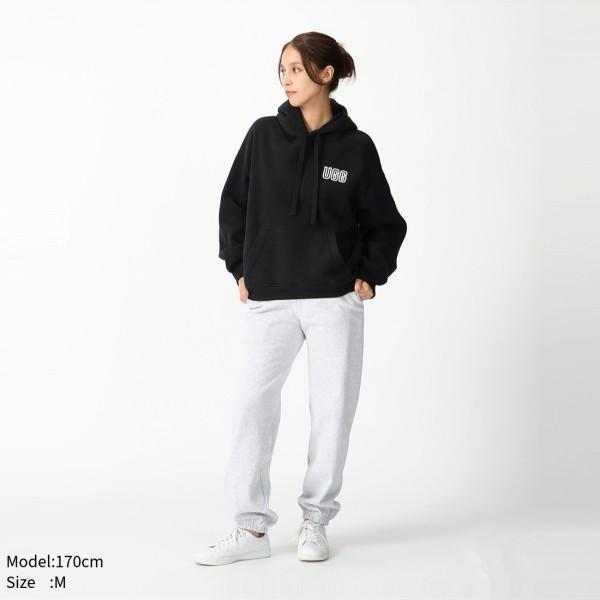 UGG アグ パーカー フーディー ロゴ フーディ ブラック レディース