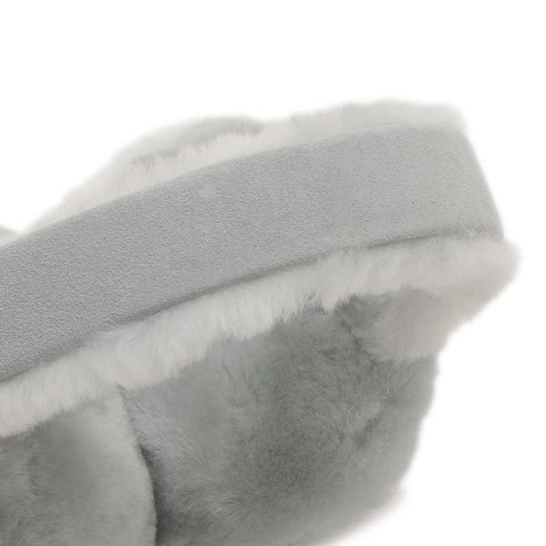 UGG アグ　シープスキン　イヤーマフ　グレー アグ イヤーマフ シープスキン エンブロイダリー グレー レディース